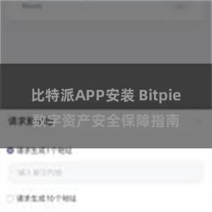 比特派APP安装 Bitpie数字资产安全保障指南