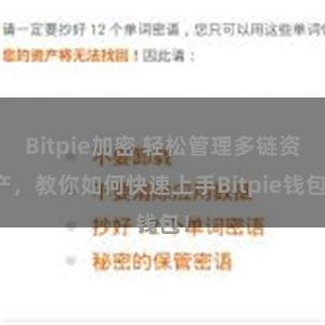 Bitpie加密 轻松管理多链资产，教你如何快速上手Bitpie钱包！