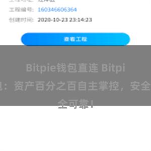 Bitpie钱包直连 Bitpie钱包：资产百分之百自主掌控，安全可靠！